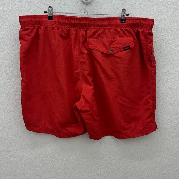 Duluth Trading Co Standard Fit Red Swim Trunks Shorts w Pockets Mens size 2XL - Picture 4 of 4